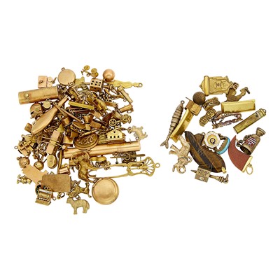 Lot 1137 - Group of Miscellaneous Gold and Silver Charms