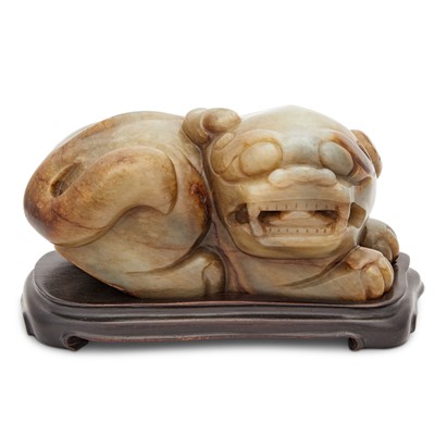 Lot 451 - A Chinese Yellow Jade Beast