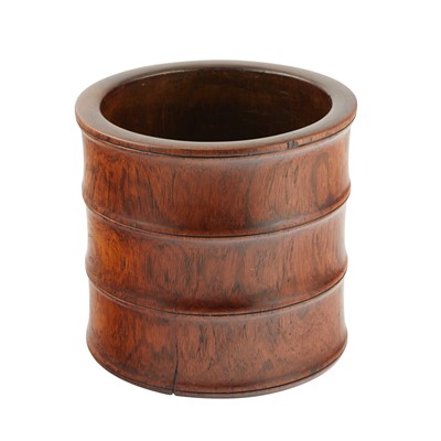 Lot 594 - A Chinese Huanghuali Brush Pot