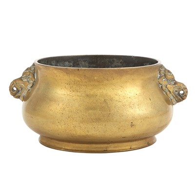 Lot 545 - A Chinese Gilt Bronze Bombe Censer