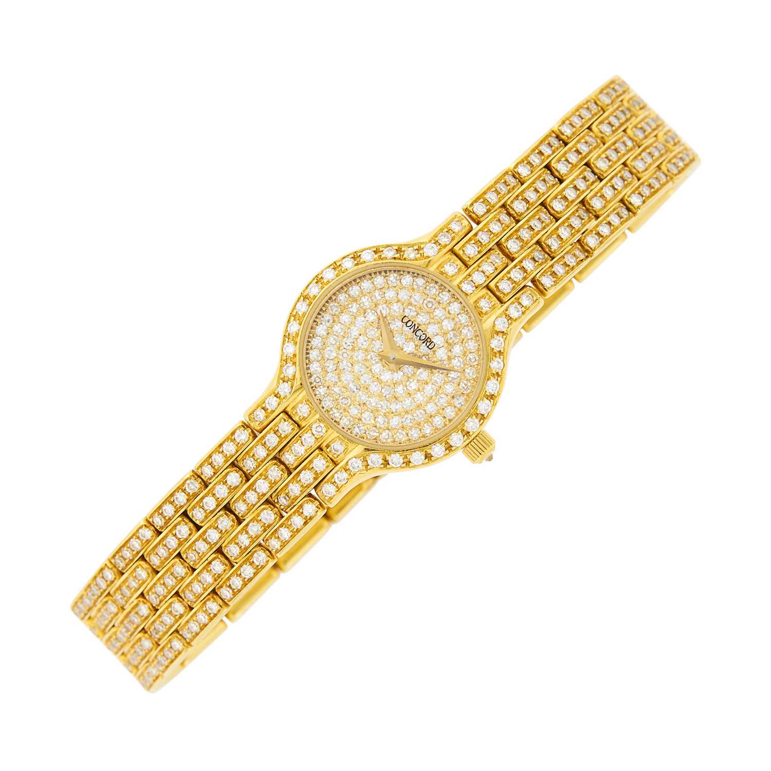 Lot 1192 - Concord Gold and Diamond 'Les Palais' Wristwatch, Ref. 59-62-264