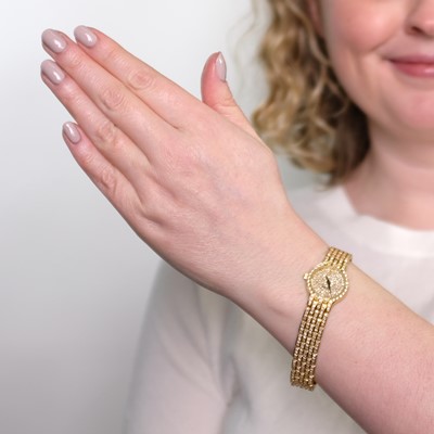 Lot 1192 - Concord Gold and Diamond 'Les Palais' Wristwatch, Ref. 59-62-264