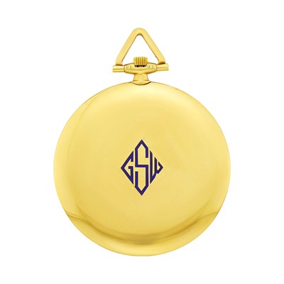 Lot 40 - Cartier, European Watch & Clock Co. Gold Open Face Pocket Watch, France