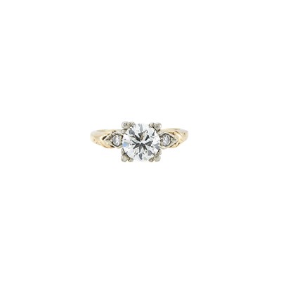 Lot 2150 - Two-Color Gold and Diamond Ring
