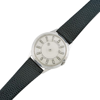Lot 2062 - LeCoultre White Gold and Diamond 'Mystery Dial' Wristwatch