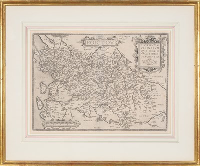 Lot 229 - Abram Ortelius's map of Poictou