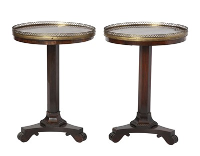 Lot 165 - Pair of Regency Rosewood End Tables