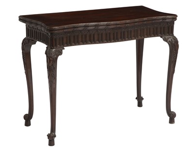 Lot 343 - George II Style  Mahogany Concertina-Action Games Table