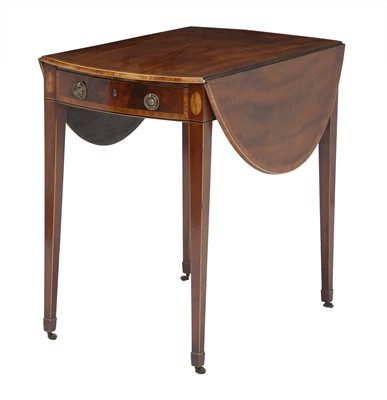 Lot 383 - George III Inlaid Mahogany Pembroke Table