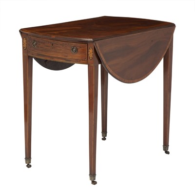Lot 199 - George III Inlaid Mahogany Pembroke Table