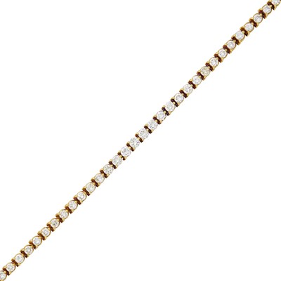 Lot 171 - Gold and Diamond Bracelet