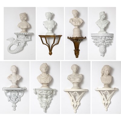 Lot 141 - Group of Eight Porcelain Busts of Classical and Historical Figures