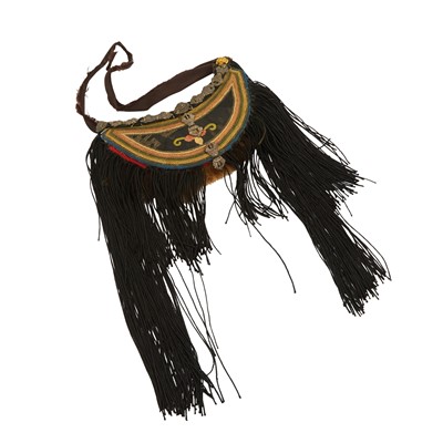 Lot 764 - A Tibetan or Mongolian Embroidered Pouch