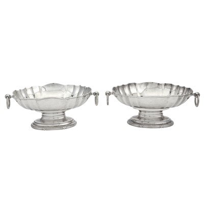 Lot 96 - Pair of Austrian Silver Centerpiece Baskets