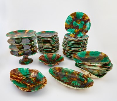 Lot 247 - Assembled Group of Wedgwood Majolica Shell-Form Table Articles