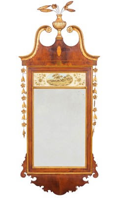 Lot 433 - Federal Parcel-Gilt Mahogany Mirror