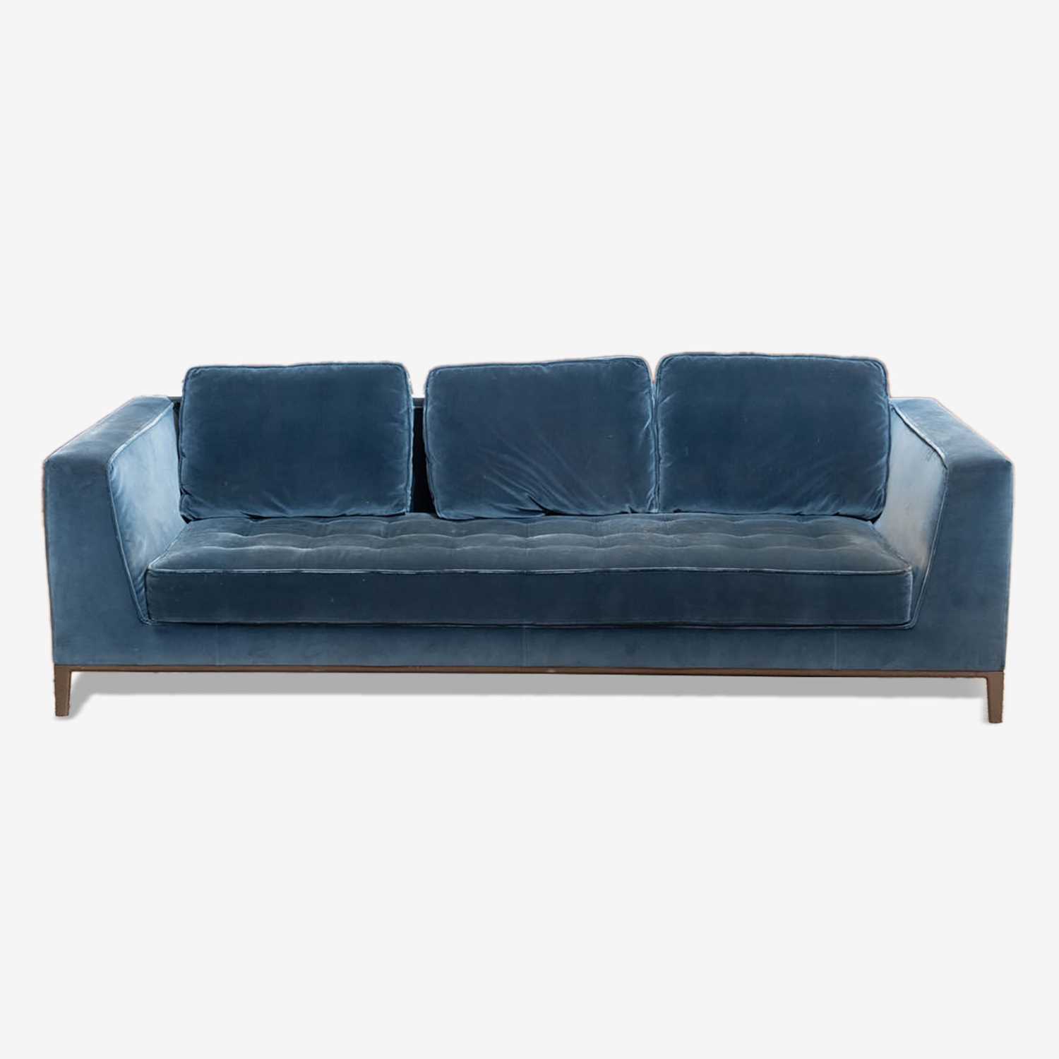 Lot 264 - B&B Italia Velvet Upholstered "Ray" Sofa