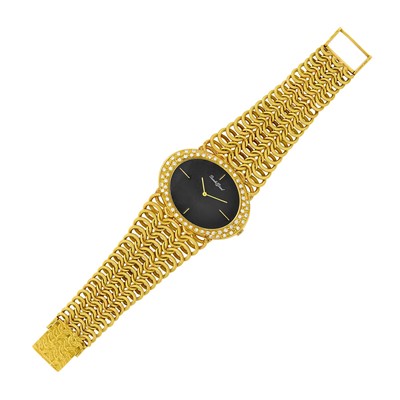 Lot 87 - Bueche Girod Gold and Diamond Wristwatch