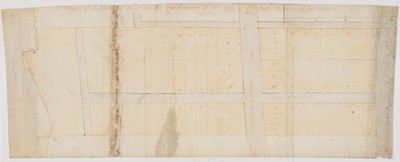Lot 85 - An large colored 1807 plan of Hudson Avenue in today's Greenwich Village