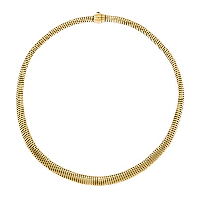 Lot 2047 - Gold Snake Chain Necklace