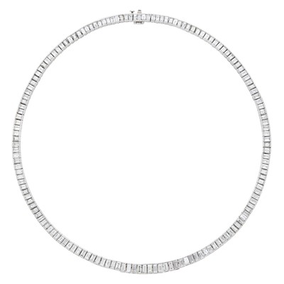 Lot 263 - Platinum and Diamond Necklace