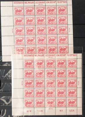 Lot 1025 - United States 1926 White Plains Souvenir Sheet Group Scott 630