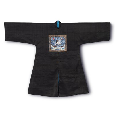 Lot 108 - A Fine Chinese Silk Court Robe with Rare Woven First Rank Civilian Badge