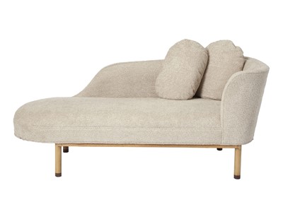 Lot 198 - Edward Wormley for Dunbar Upholstered Oak Chaise Longue