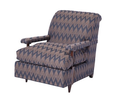 Lot 400 - Hickory Chair Co. Upholstered Mahogany Armchair