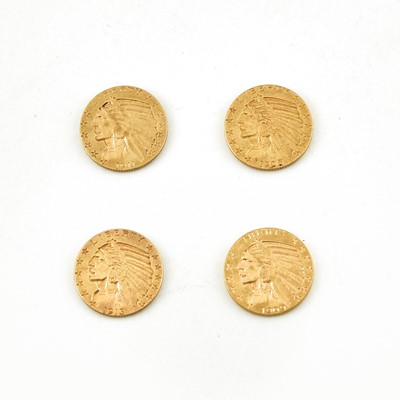 Lot 1113 - United States $5 Indian Head Group
