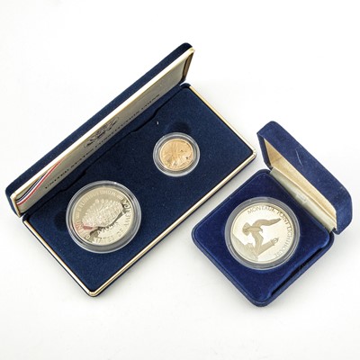 Lot 1147 - United States Proof Sets and Silver Rounds / Seven Silver Rounds / Ten Modern Dollars