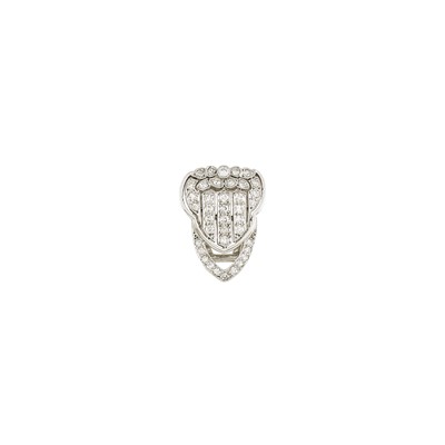 Lot 2093 - Platinum and Diamond Clip