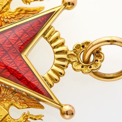 Lot 655 - Russian Gold and Enamel Badge of the Order of St. Stanislas