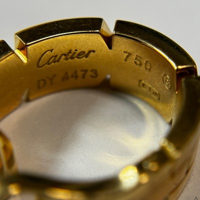 Lot 21 - Cartier Pair of Gold 'Tank Francaise' Earclips