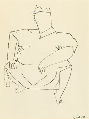 Lot 270 - An original drawing likely imagining A Funny Thing Happened on the Way to the Forum