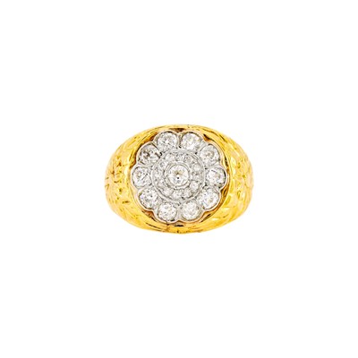 Lot 1063 - Gold and Diamond Ring