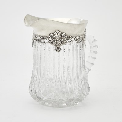 Lot 283 - Gorham Sterling Silver Mounted Cut Glass Jug