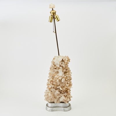 Lot 401 - Carole Stupell Style Rock Crystal Lamp