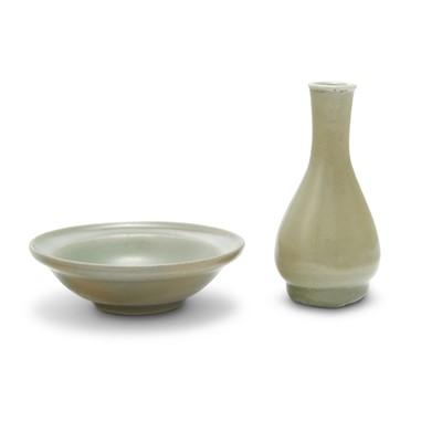 Lot 632 - Two Chinese Celadon Glazed Articles