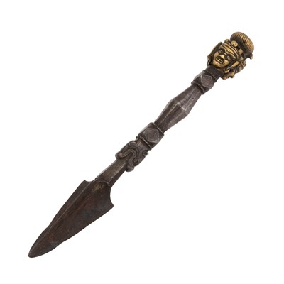 Lot 315 - A Tibetan Bronze Phurba