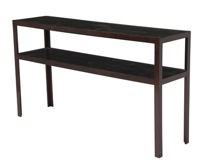 Lot 138 - Walnut Stained Two-Tier Console