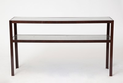 Lot 138 - Walnut Stained Two-Tier Console