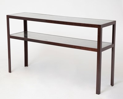 Lot 138 - Walnut Stained Two-Tier Console