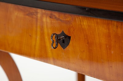 Lot 137 - Biedermeier Part Ebonized Fruitwood Side Table