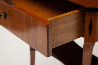 Lot 137 - Biedermeier Part Ebonized Fruitwood Side Table