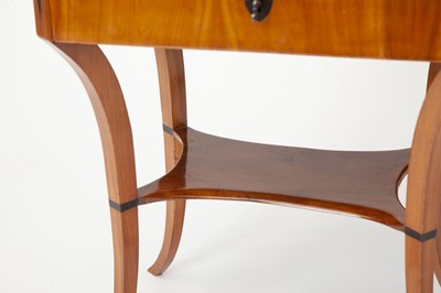 Lot 137 - Biedermeier Part Ebonized Fruitwood Side Table
