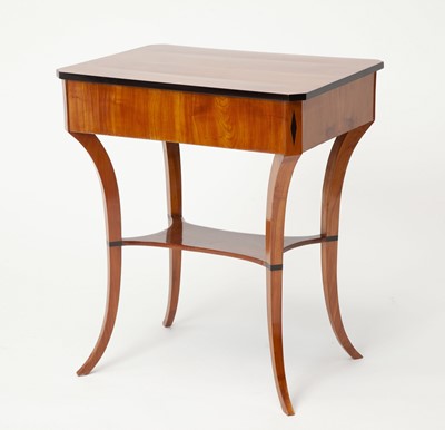 Lot 137 - Biedermeier Part Ebonized Fruitwood Side Table