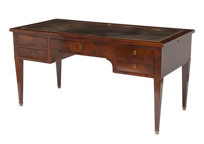 Lot 293 - Empire Mahogany Bureau Plat