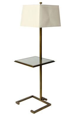 Lot 144 - Mid Century Patinated Bronze Floor Lamp