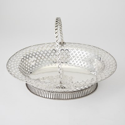 Lot 121 - George II Sterling Silver Cake Basket